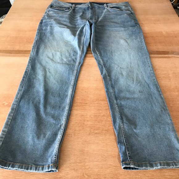 TPJ Slim Thick Jeans Men 38x30 Gray Mid Rise Stretch Comfort 17116 - Picture 1 of 12